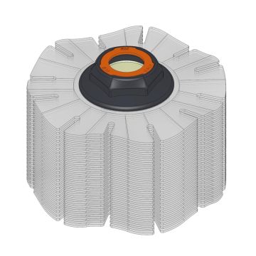 PACCO DISCO 170x1 FIL.49 ONDULATO C/QUADRUPLO LAVAGGIO