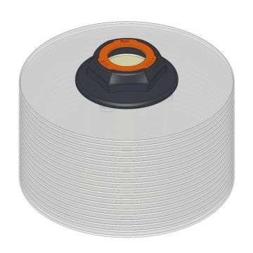 PACCO DISCO D.170X1 FIL.49 C/DOPPIO LAVAGGIO