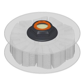 PACCO DISCO D.170x1 FIL.49 ONDULATO C/FL.200 13 ELEMENTI