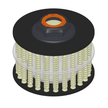 PACCO DISCO D.150X1 FIL.49 C/MOLLE TPU