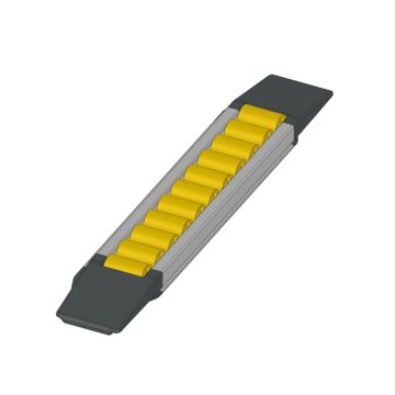 RULLIERA MODULARE - P22 - RULLINO PA - PERNO OTTONE - L.= 597