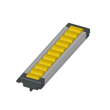 RULLIERA MODULARE - P22 - RULLINO PA - PERNO OTTONE - TEST. CORTE - L.=255