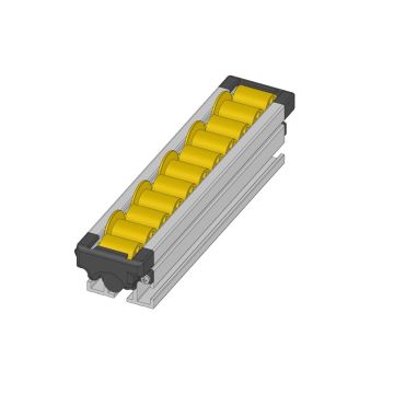 RULLIERA PORTANTE 55x52x22 CSX GIALLO (PA-PO) L.=255