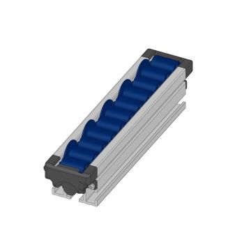 RULLIERA PORTANTE 55x52x22 CSX BLU (PA) L.=255