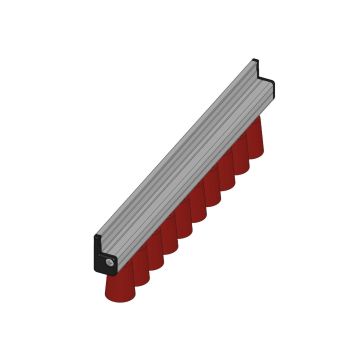 RULLIERA SBALZO 32 - P24 - RULLINO CON. PIENO SIL40ShA - L=270